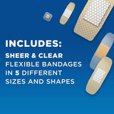 Band-Aid Family Pack Adhesive Bandages, Sterile, Assorted Sizes, 280 Count - 100471100-Box - LL Medico
