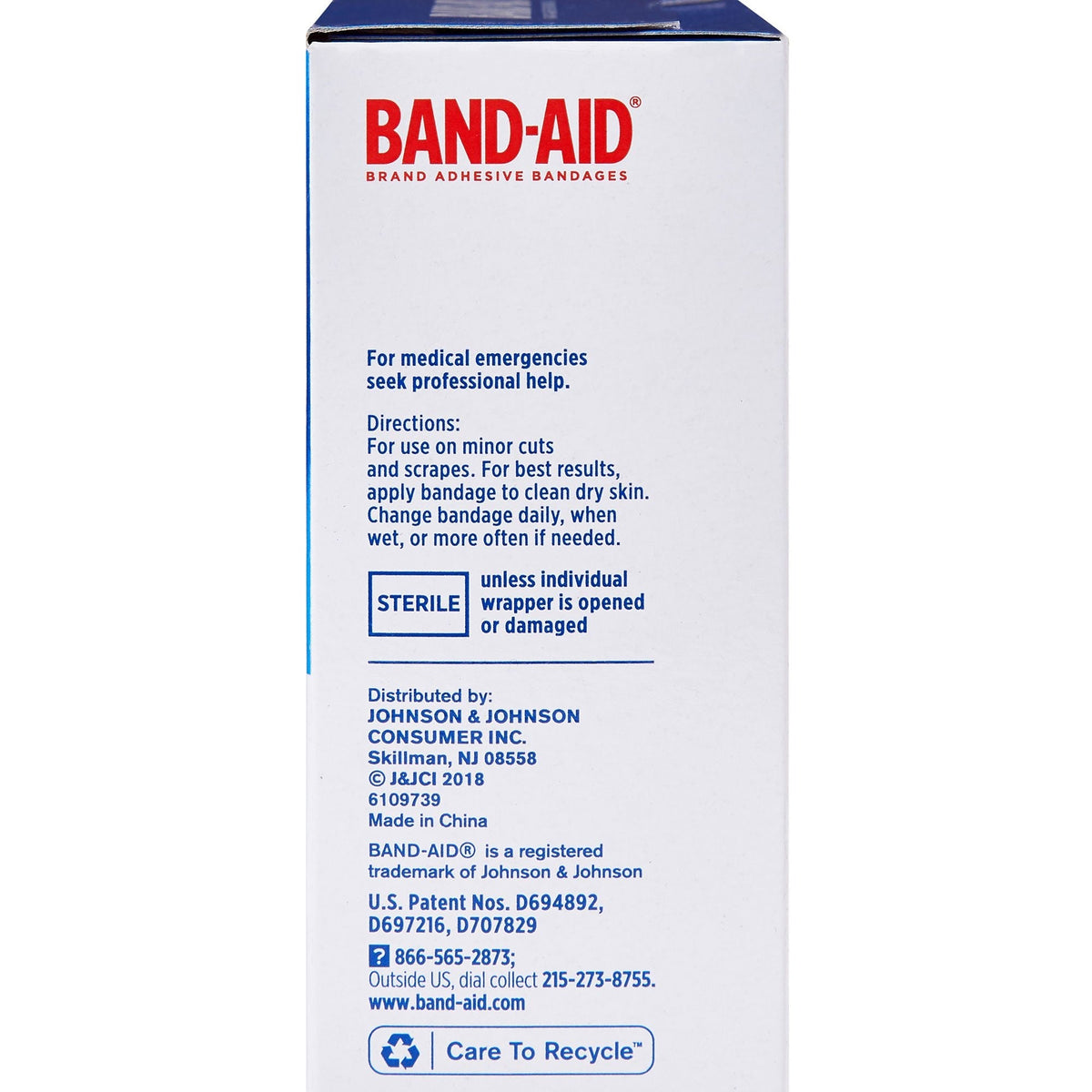 Band-Aid Flexible Fabric Adhesive Bandages, Sterile, 1" x 3" - 100444400-Box - LL Medico