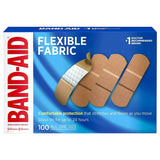 Band-Aid Flexible Fabric Adhesive Bandages, Sterile, 1" x 3" - 100444400-Box - LL Medico