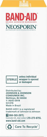 Band-Aid Infection Defense with Neosporin Adhesive Bandages, Sterile, Assorted Sizes, 20 ct - 38137005570-Box - LL Medico