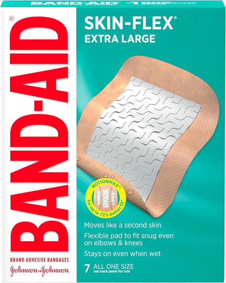 Band-Aid Skin-Flex Extra-Large Adhesive Cover Bandages, Sterile, 2.75 x 3.5" - 111834900-Box - LL Medico