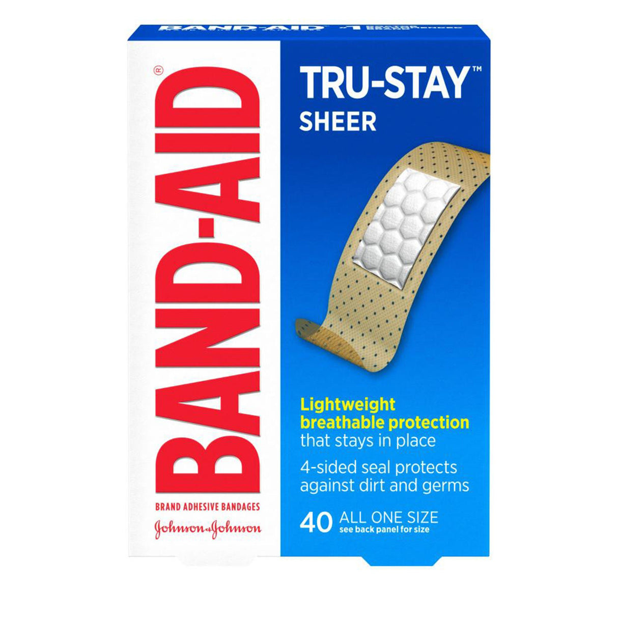 Band-Aid Tru-Stay Adhesive Strip, 3/4 x 3 Inch