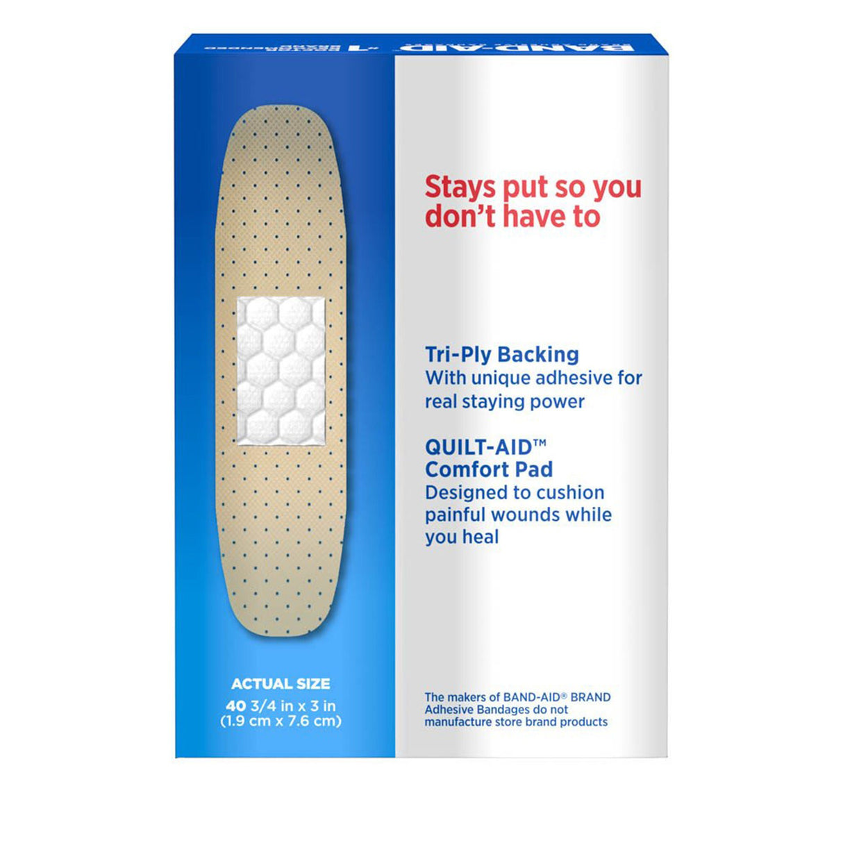 Band-Aid Tru-Stay Adhesive Strip, 3/4 x 3 Inch