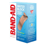 Band-Aid Water Block Tough Strips Bandages 1 x 3.25 Inch