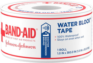Band-Aid Water Block Waterproof Tape, Non-Sterile, 1" x 10 Yard - 38137117121-Single - LL Medico