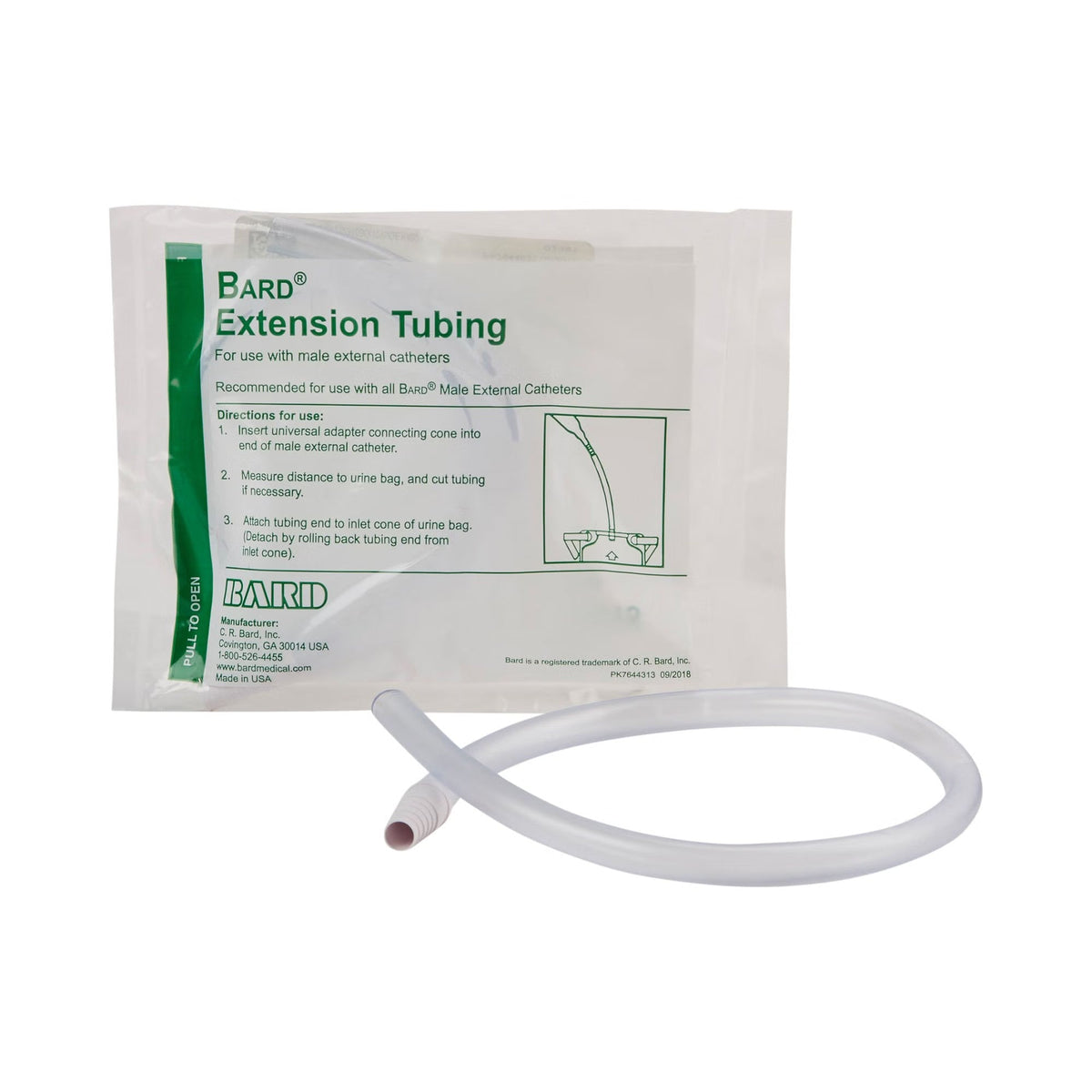Bard Leg Bag Extension Tube, Nonsterile, 18" - 150615-Single - LL Medico