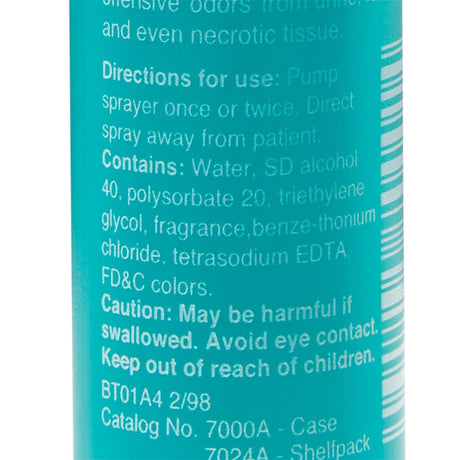Bard Medi-aire Biological Odor Eliminator, Deodorizer, Liquid, 1 oz Spray, Fresh Air Scent, Alcohol Based - 7000A-Single - LL Medico
