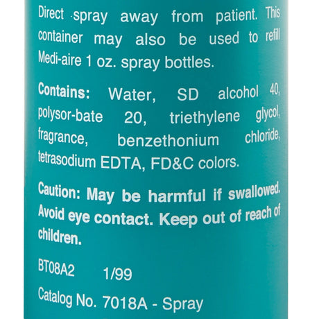 Bard Medi-Aire Biological Odor Eliminator, Deodorizer, Liquid, Fresh Air Scent, 8 oz - 7018A-Single - LL Medico