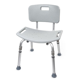 Bath Bench McKesson Without Arms Aluminum Frame Removable Backrest 19 1/4" Seat Width 300 Lbs. Weight Capacity - 146-12202KD-1-Single - LL Medico