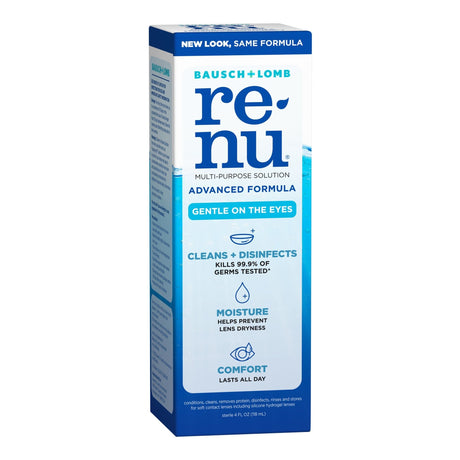 Bausch + Lomb Renu Advanced Formula Multi-Purpose Contact Lens Solution, 4 oz, Sterile - 31011904301-Single - LL Medico