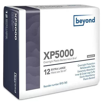 Beyond XP5000 Adult Diapers w/ Plastic Backing | LL Medico