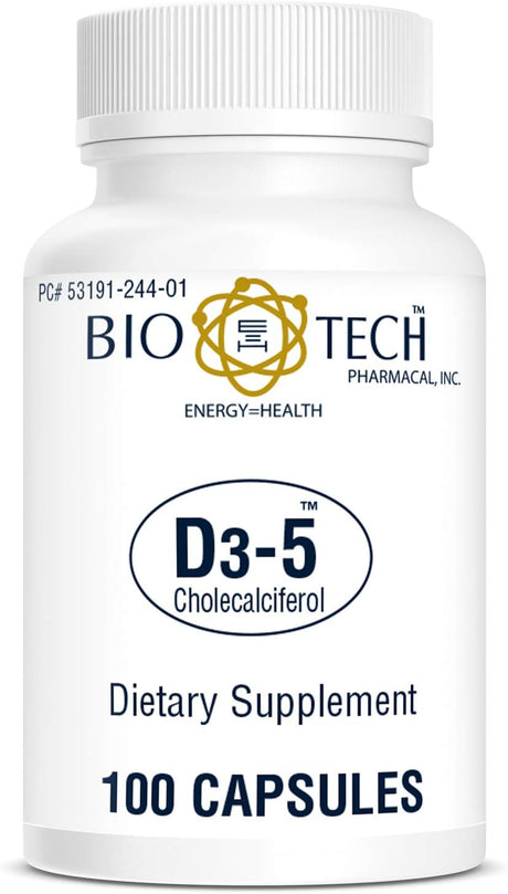 Bio Tech Vitamin D3 Supplement, 5000 IU - 53191024401 - LL Medico