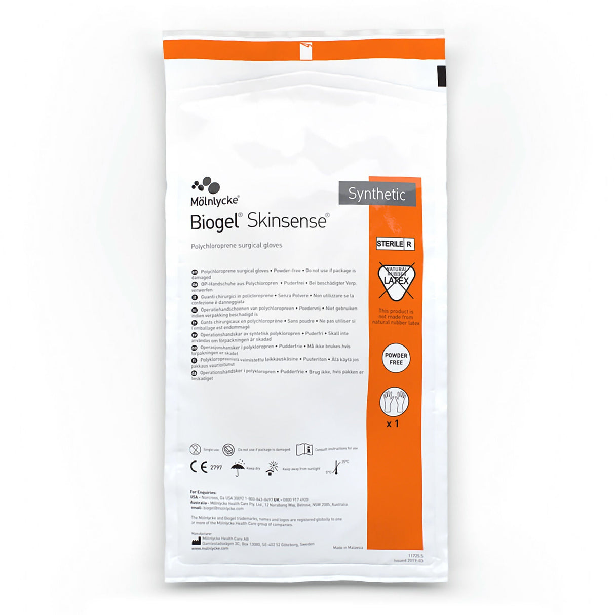 Biogel Skinsense Polyisoprene Surgical Glove - 31460-Box - LL Medico