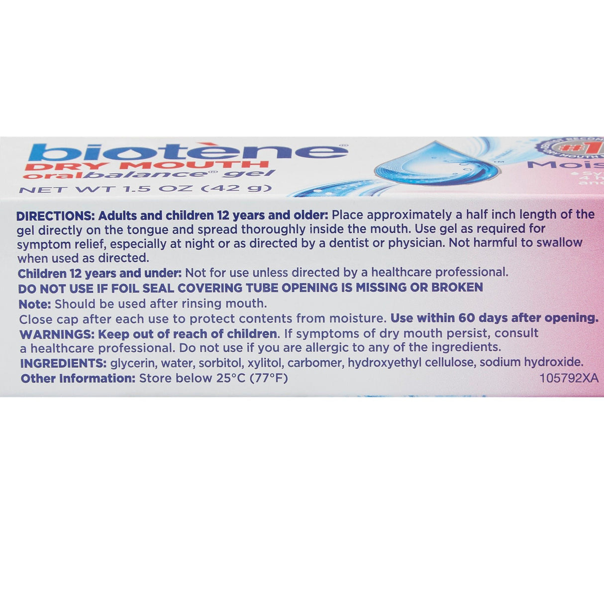 Biotene Dry Mouth Oral Balance Gel, 1.5 oz - 04858251201-Single - LL Medico