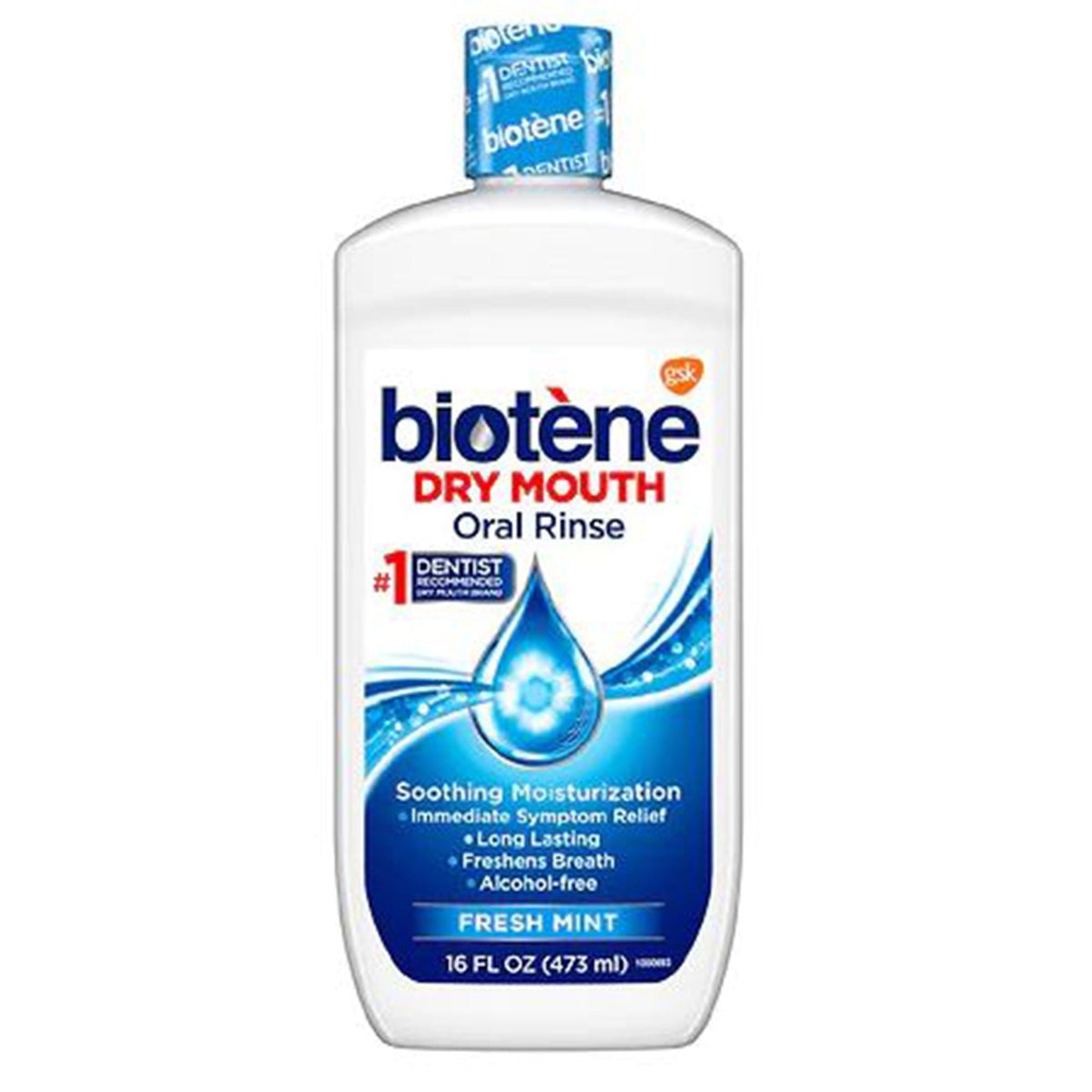 Biotene Dry Mouth Oral Rinse, Fresh Mint, 16 fl oz - 04858200330-Single - LL Medico