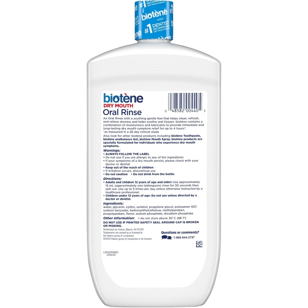 Biotene Dry Mouth Oral Rinse Liquid, Fresh Mint - 04858280220-Single - LL Medico