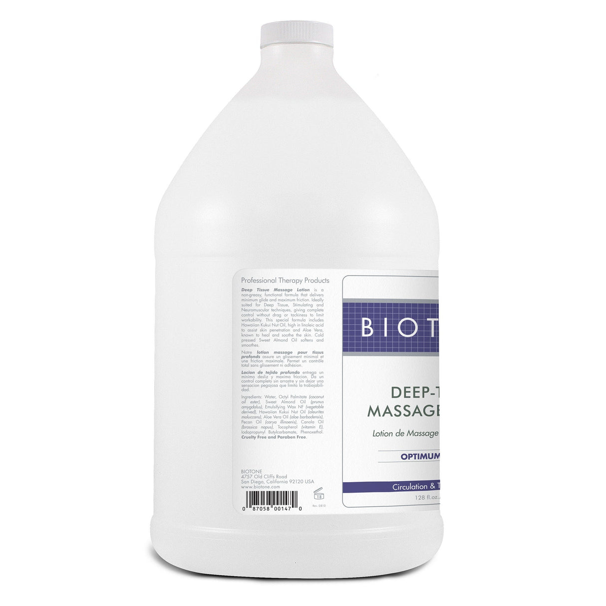 Biotone Deep-Tissue Massage Lotion for Circulation & Tension Release - DTU1G-Single - LL Medico