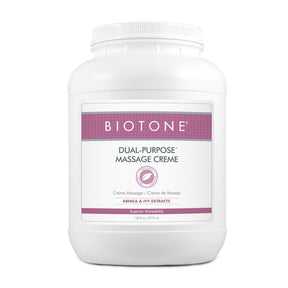 Biotone Dual-Purpose Massage Crème with Arnica and Ivy Extracts, 1-gallon Jar - DPC1G-Single - LL Medico