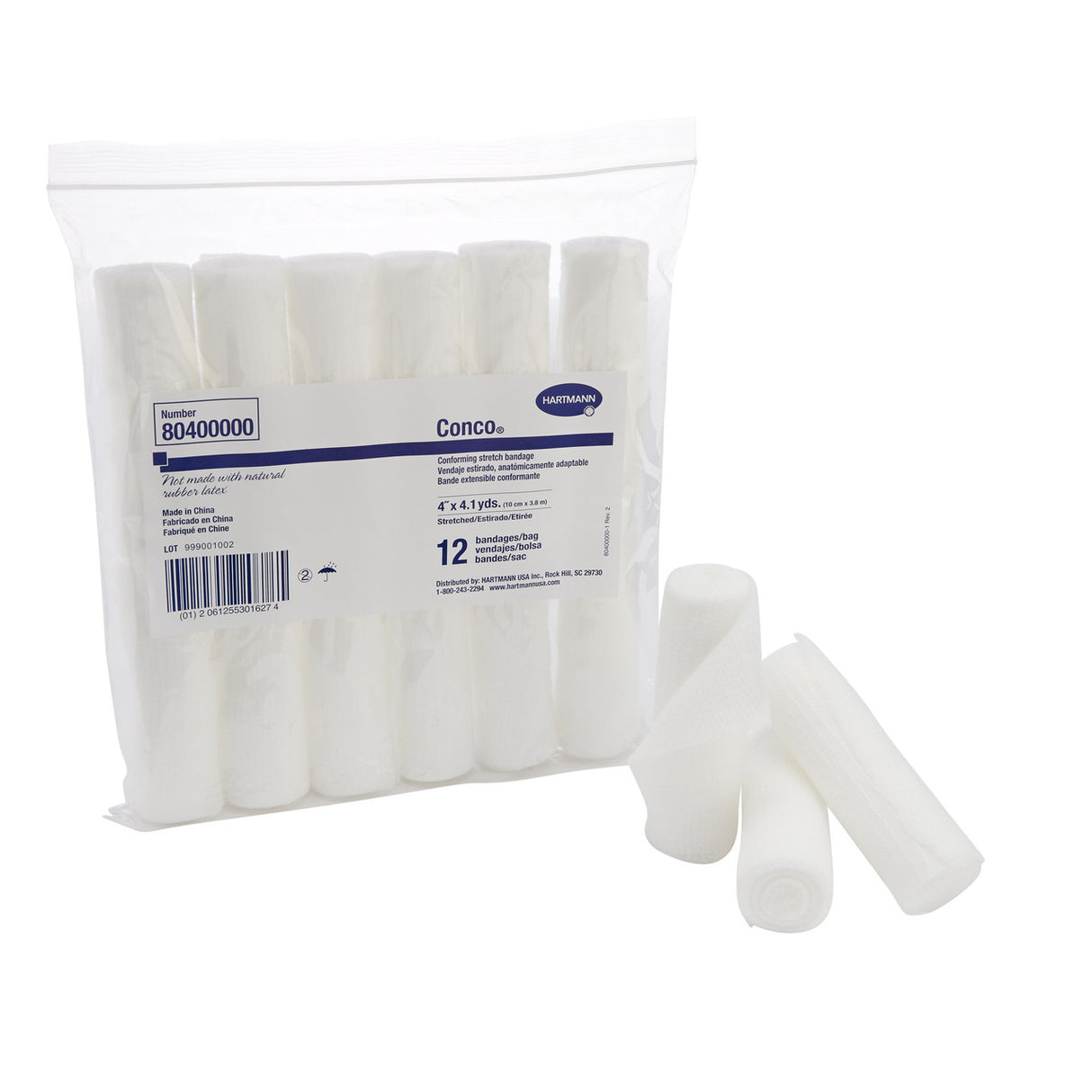Conco Sterile Conforming Bandage, 6 Inch x 4-1/10 Yard, 1-Ply
