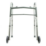 BodyMed 2 Button Folding Walker w/ Wheels - ZZRWAL01 - LL Medico
