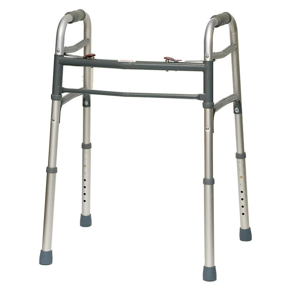 BodyMed 2 Button Folding Walker w/o Wheels - ZZRWAL02 - LL Medico