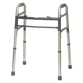 BodyMed 2 Button Folding Walker w/o Wheels - ZZRWAL02 - LL Medico