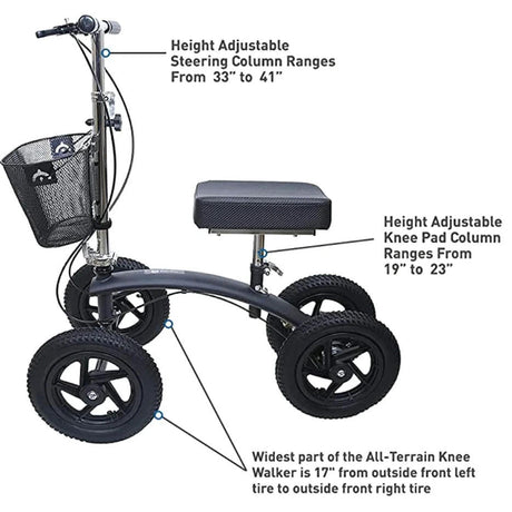 BodyMed All - Terrain Knee Walker - ZZRWAL03AT - LL Medico