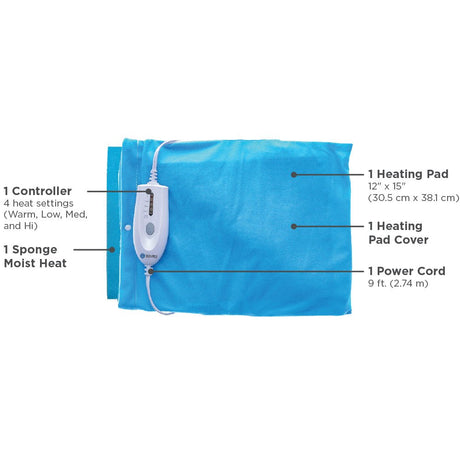 BodyMed LED Moist & Dry Heating Pad - ZZHP1215EA - LL Medico