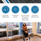 BodyMed Rollator with 8-inch Wheels - ZZRROL02 - LL Medico
