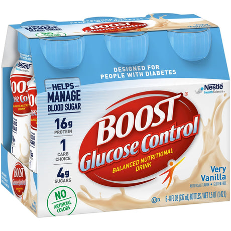 Boost Glucose Control Nutritional Drink, Very Vanilla, 8 oz - 00041679157800-Single - LL Medico
