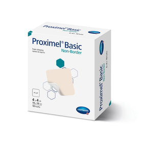 Hartmann Proximel Basic Non-Border Foam Dressing, 4" x 4" - 15713107 - LL Medico