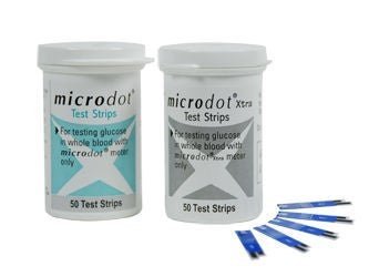 Cambridge Sensors Microdot Blood Glucose Test Strips, 50 Count - 100-50-Box - LL Medico