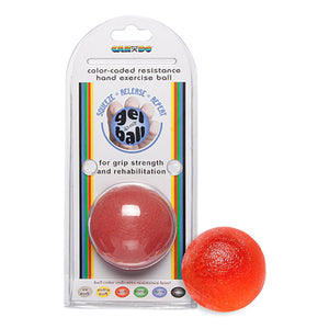 CanDo Gel Squeeze Ball Hand Exerciser, Red, Standard Size, Light Resistance - 10-1492-Single - LL Medico