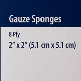 Covidien Dermacea Sterile Gauze Sponge, 2" x 2", 8-Ply - 441211-Pack - LL Medico