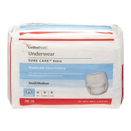 Cardinal Health Sure Care Extra Protective Underwear, Moderate - 1840A-Pack - LL Medico
