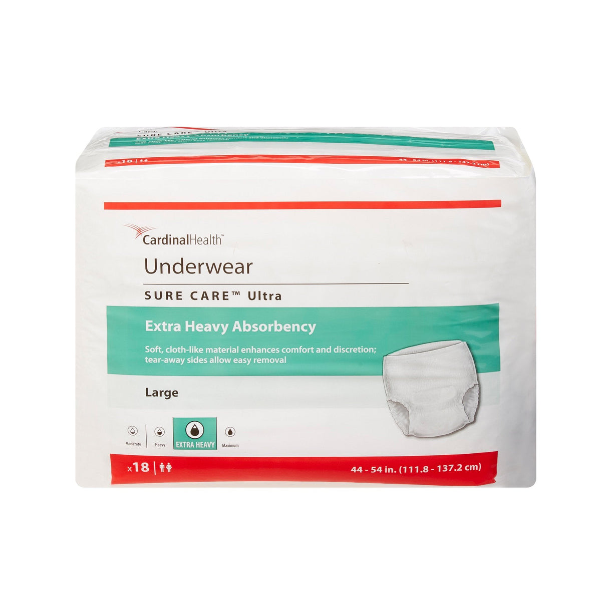 Cardinal Health Sure Care Ultra Underwear, Extra Heavy Absorbency - 1430a-Pack - LL Medico