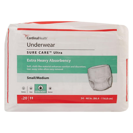 Cardinal Health Sure Care Ultra Underwear, Extra Heavy Absorbency - 1430a-Pack - LL Medico