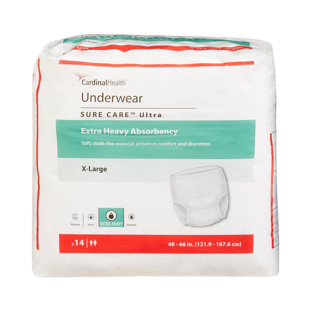 Cardinal Health Sure Care Ultra Underwear, Extra Heavy Absorbency - 1455-Pack - LL Medico