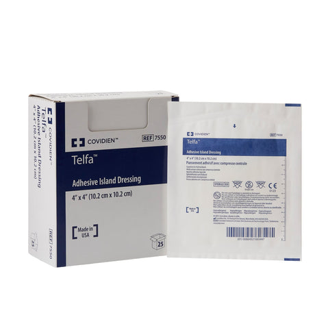 Cardinal Health Telfa Island Dressing, Square Sterile - 7551-Single - LL Medico