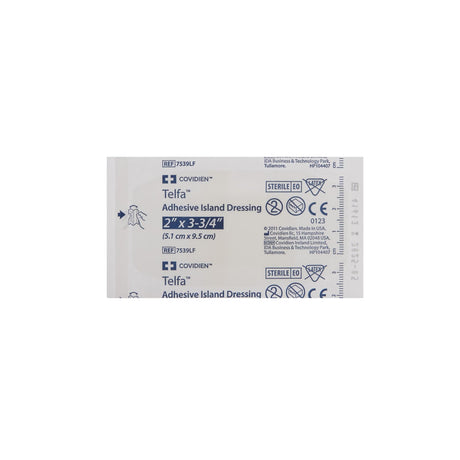 Cardinal Health Telfa White Adhesive Strip, Sterile, 2" x 3 3/4" - 7539LF-Box - LL Medico