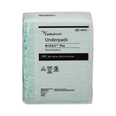 Cardinal Health Wing Plus Underpads, Heavy Absorbency - 948-Pack - LL Medico