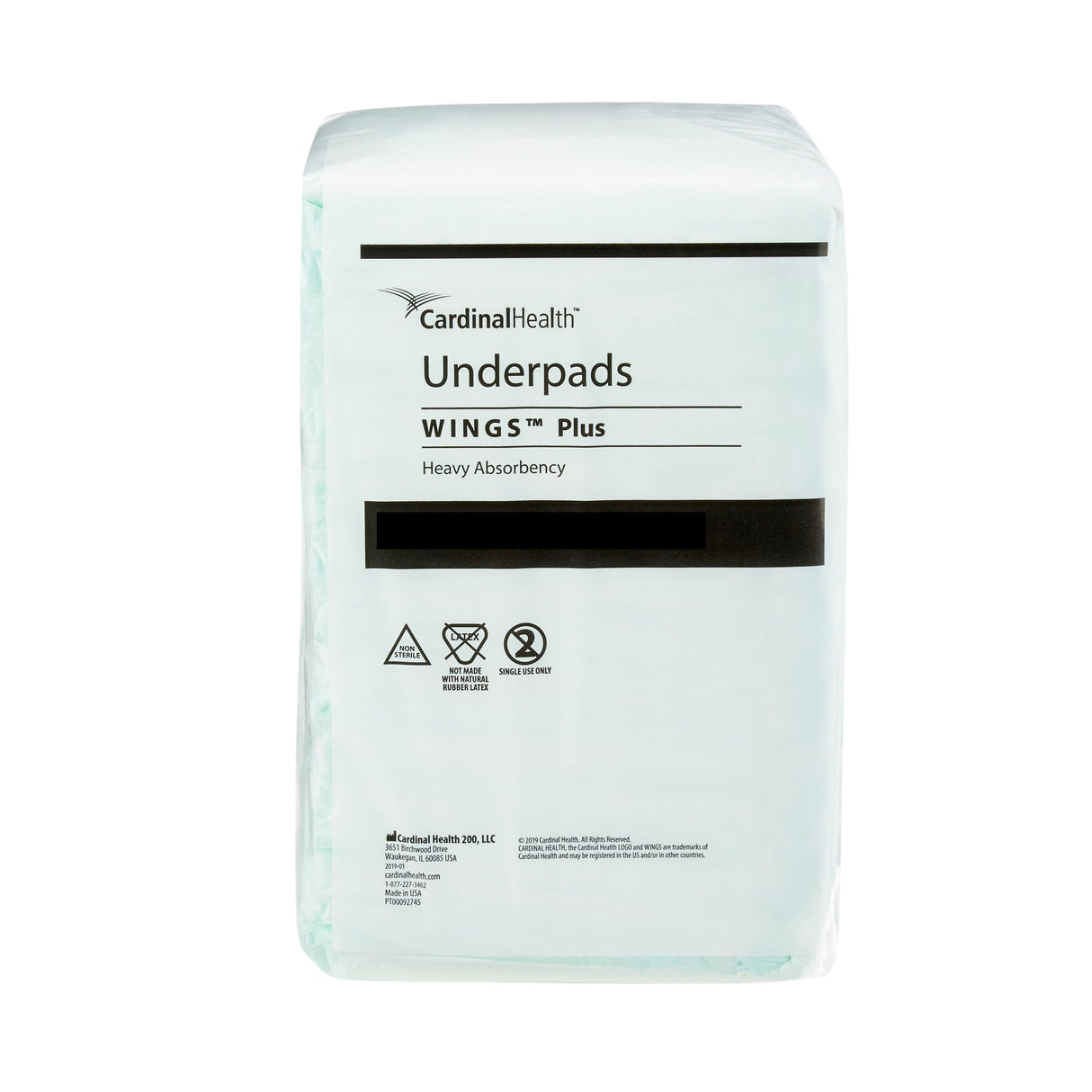 Cardinal Health Wing Plus Underpads, Heavy Absorbency - 968-Pack - LL Medico