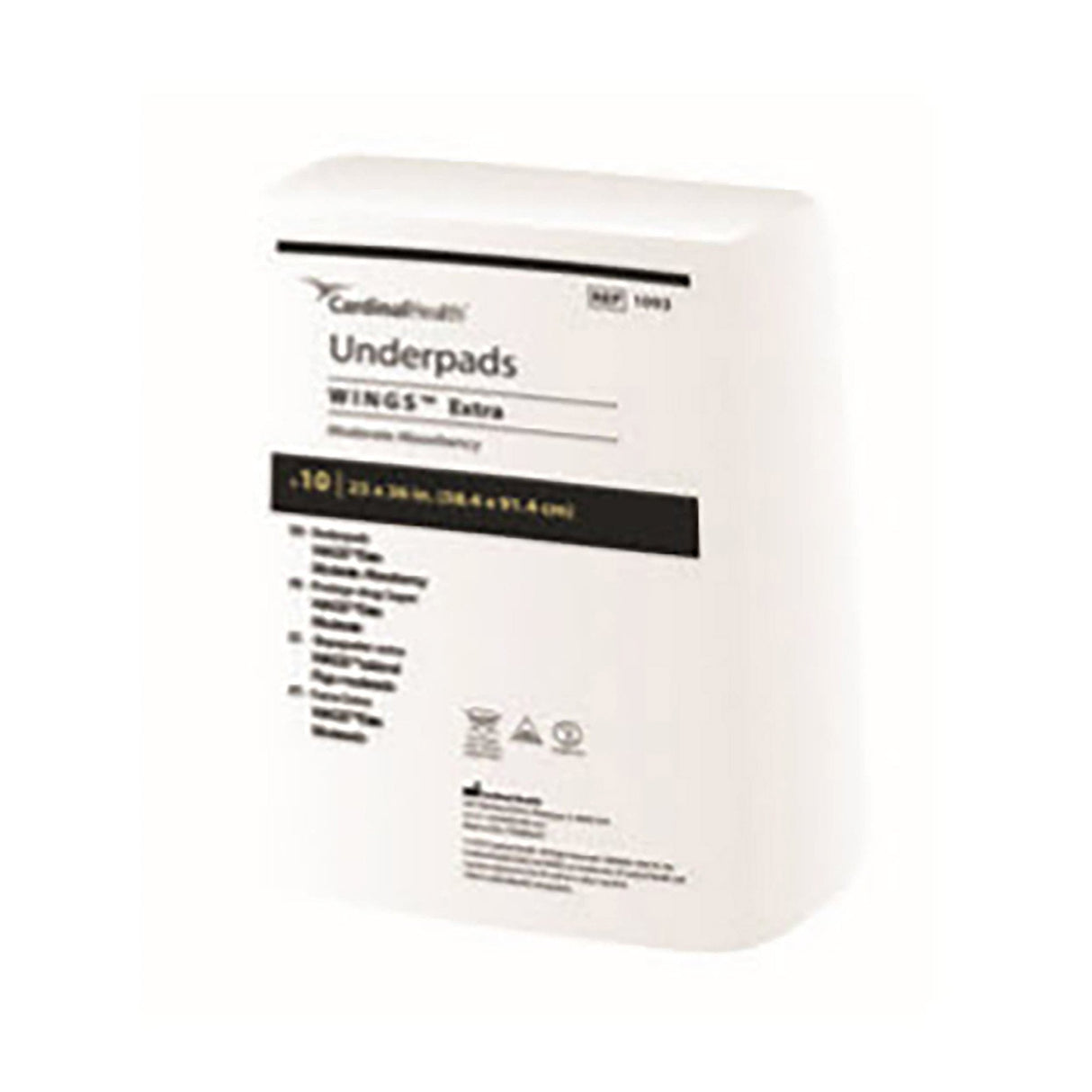Cardinal Health Wings Basic Underpads, Light Absorbency - 7176-Pack - LL Medico