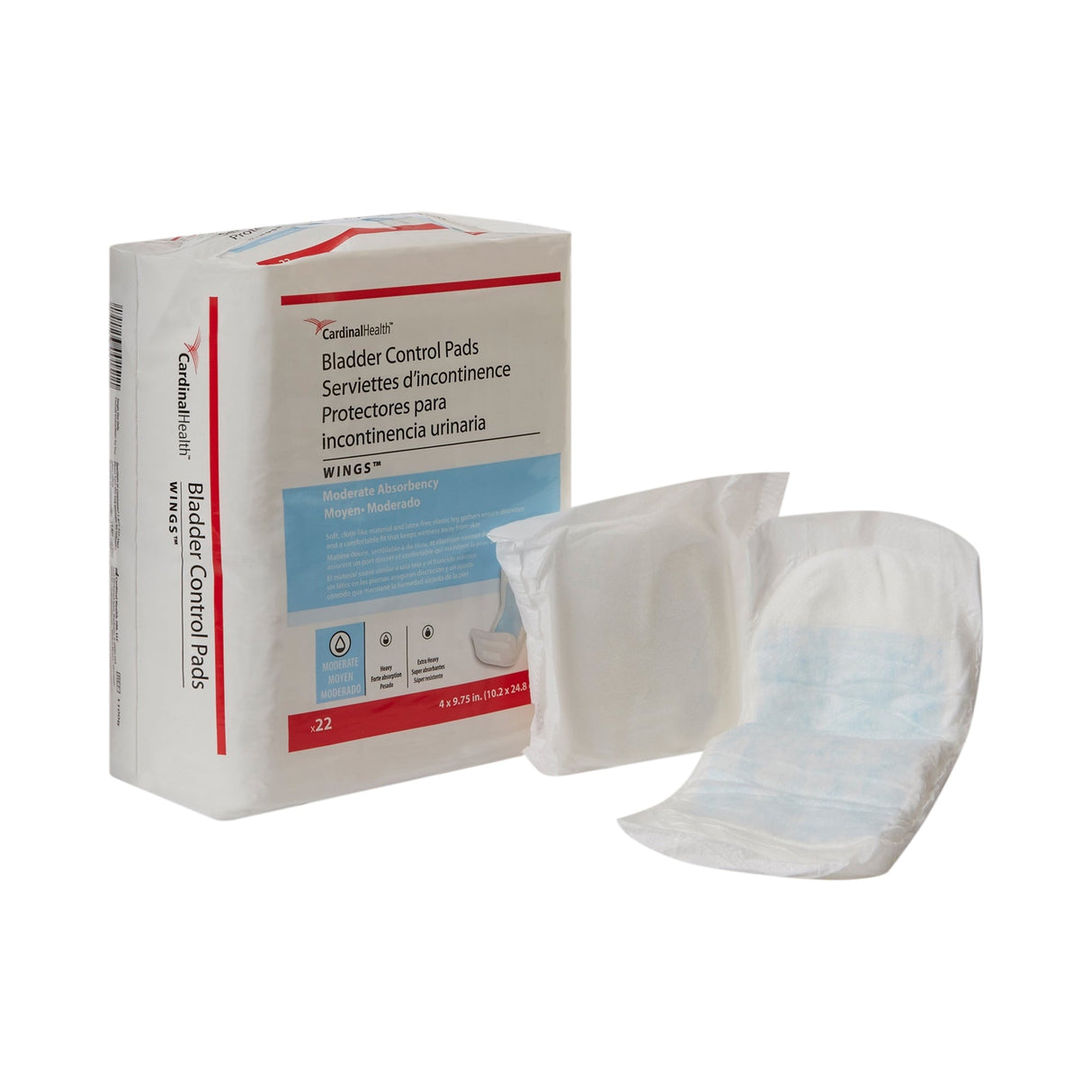 Cardinal Health Wings Bladder Control Pads - 1100B-Pack - LL Medico