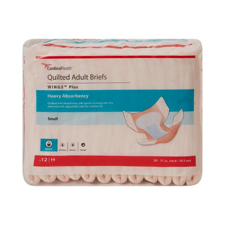 Cardinal Health Wings Plus Quilted Adult Briefs, Heavy - 66032A-Pack - LL Medico