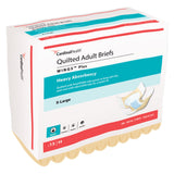 Cardinal Health Wings Plus Quilted Adult Briefs, Heavy - 66035-Pack - LL Medico