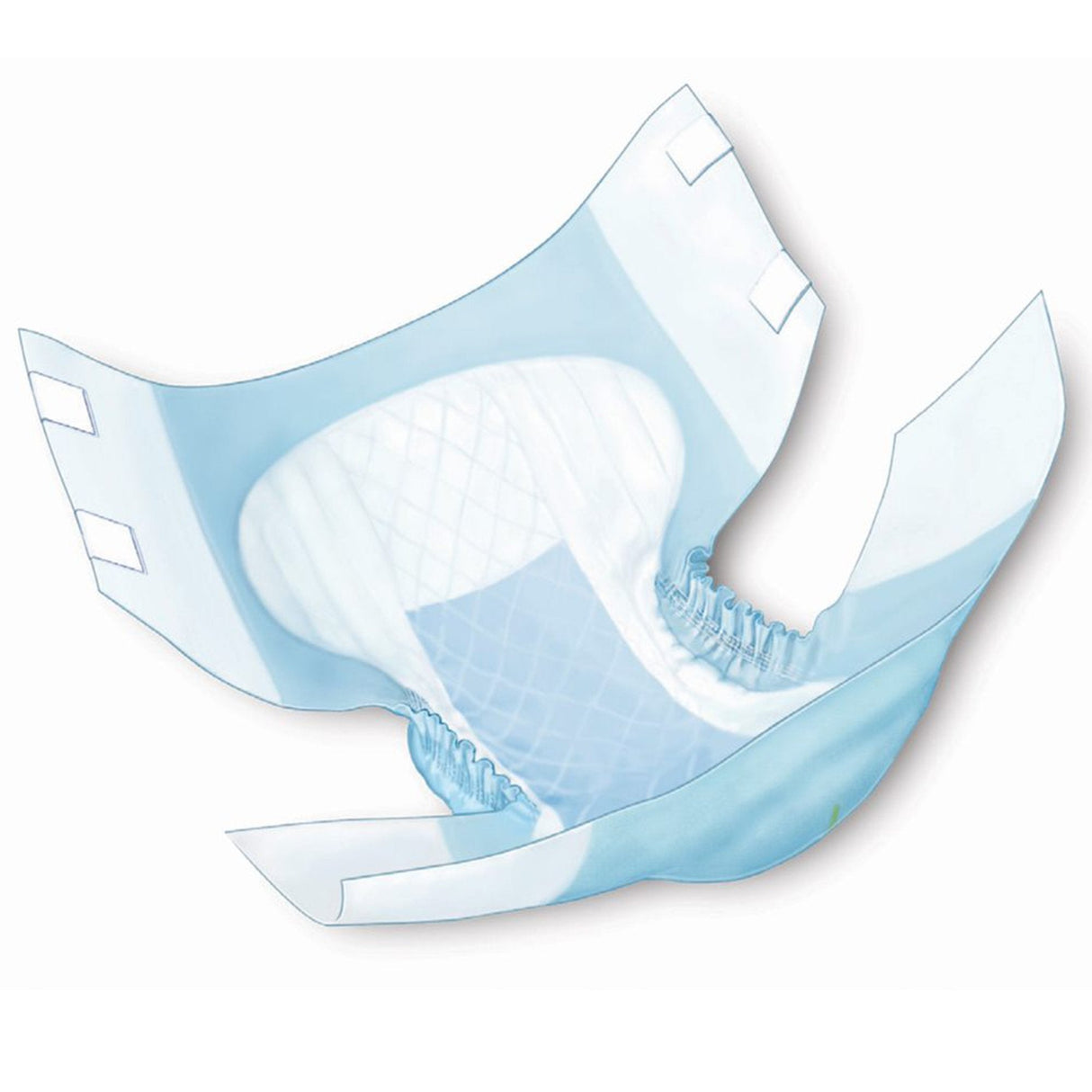 Cardinal Health Wings Quilted Adult Briefs with BreatheEasy Technology, Heavy Absorbency - 66134-Pack - LL Medico