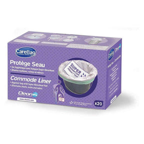 Carebag Oxo - Biodegradable Commode Liner w/ Super Absorbent Pad - CLE7831738 - LL Medico