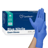 CareStock Nitrile Exam Gloves, Textured Fingertips, Blue - CS2712-Box - LL Medico