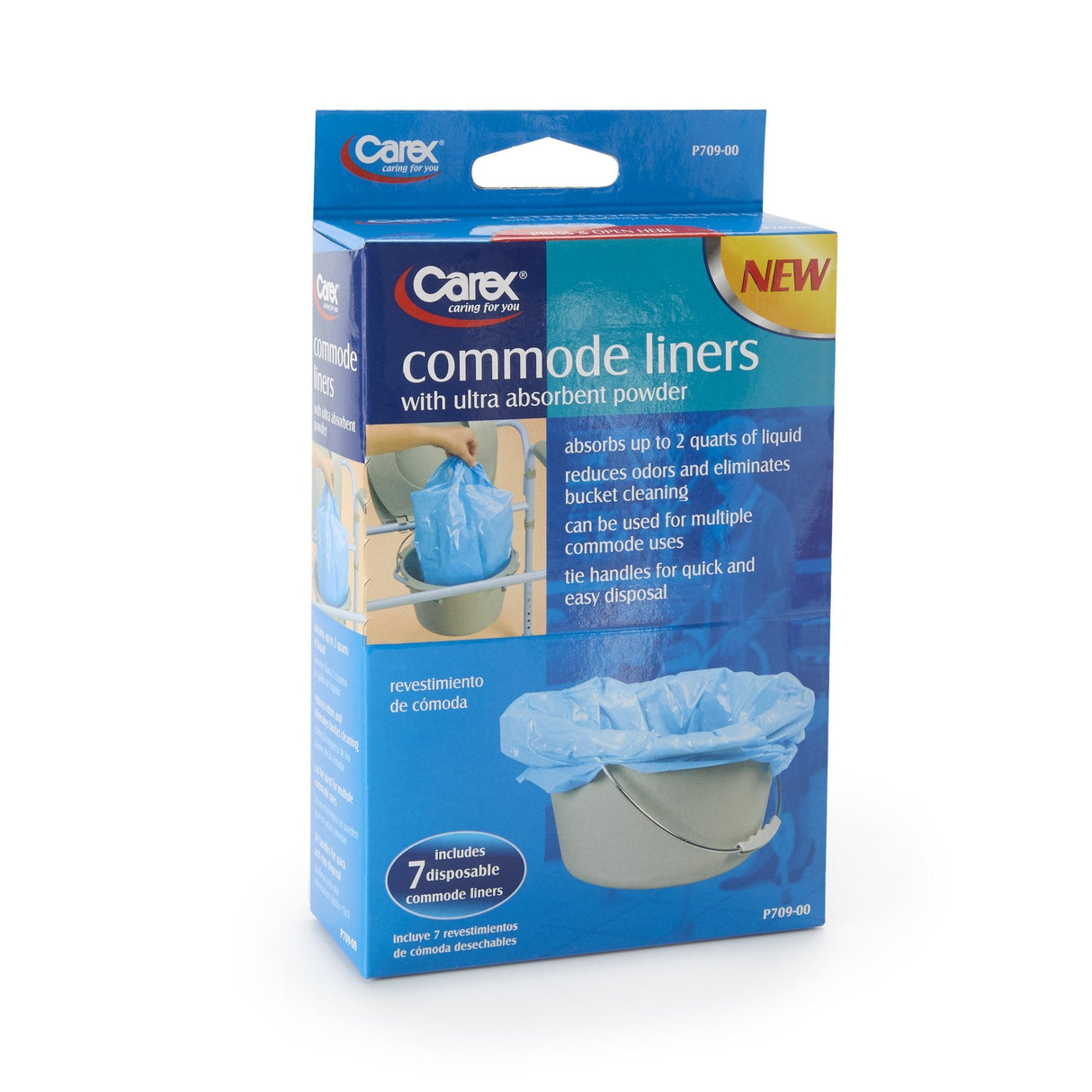 Carex Commode Liners - FGP70900-Pack - LL Medico
